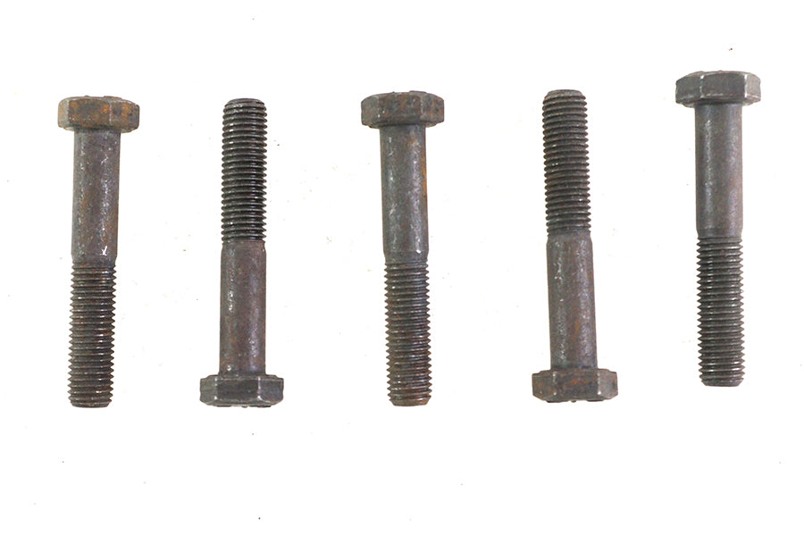 V-Twin Black Hex Cap Bolts 5/16 inch-24 x 1-7/8 inch - Pack of 5