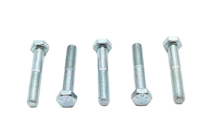 V-Twin Zinc Hex Cap Bolts 5/16 inch-24 x 2 inch - Pack of 5