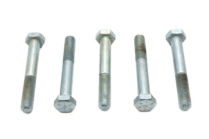 V-Twin Zinc Hex Cap Bolts 5/16 inch-24 x 2-1/4 inch, Pack of 5