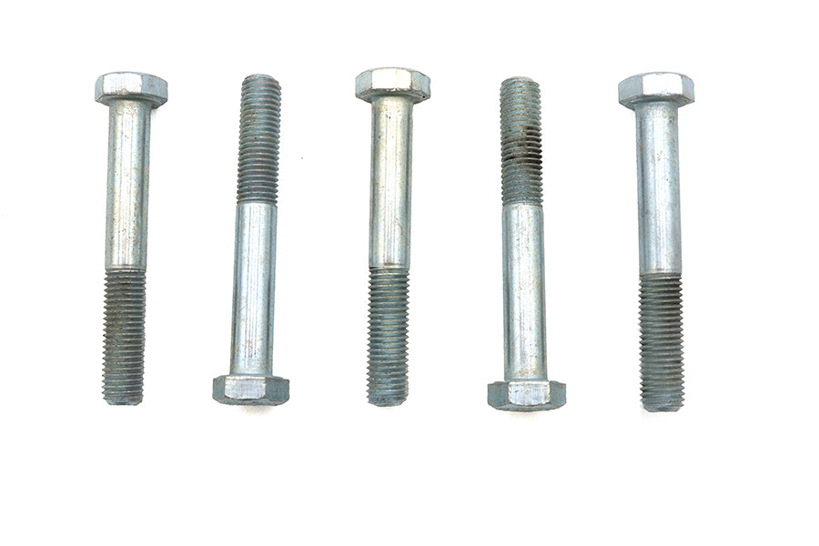 V-Twin Zinc Hex Cap Bolts 5/16 inch-24 x 2-1/4 inch, Pack of 5