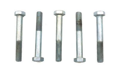 V-Twin Zinc Hex Cap Bolts 5/16 inch-24 x 2-1/4 inch, Pack of 5