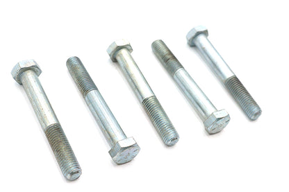 V-Twin Zinc Hex Cap Bolts 5/16 inch-24 x 2-1/4 inch, Pack of 5