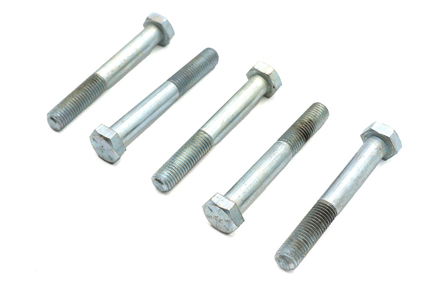 V-Twin Zinc Hex Cap Bolts 5/16 inch-24 x 2-1/4 inch, Pack of 5