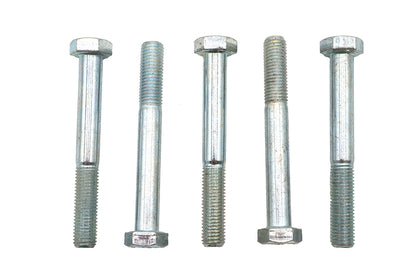 V-Twin Zinc Hex Cap Bolts 5/16 inch-24 x 2-1/2 inch - Pack of 5