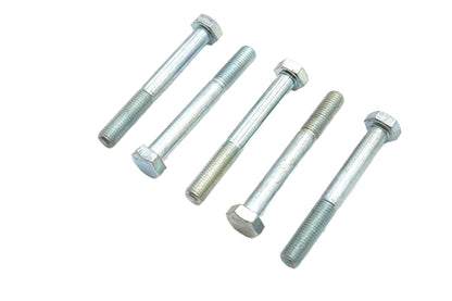 V-Twin Zinc Hex Cap Bolts 5/16 inch-24 x 2-1/2 inch - Pack of 5