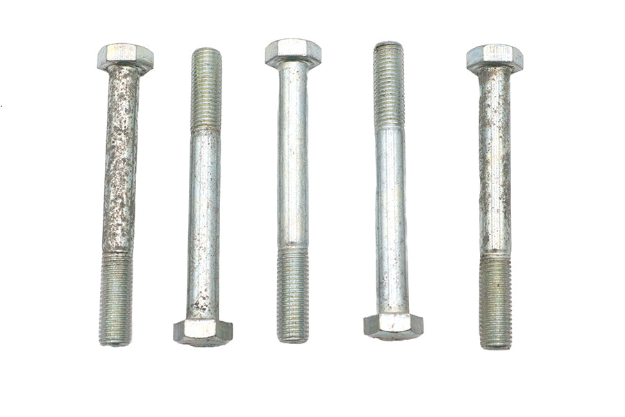 V-Twin Zinc Hex Cap Bolts 5/16 inch-24 x 2-3/4 inch, Pack of 5