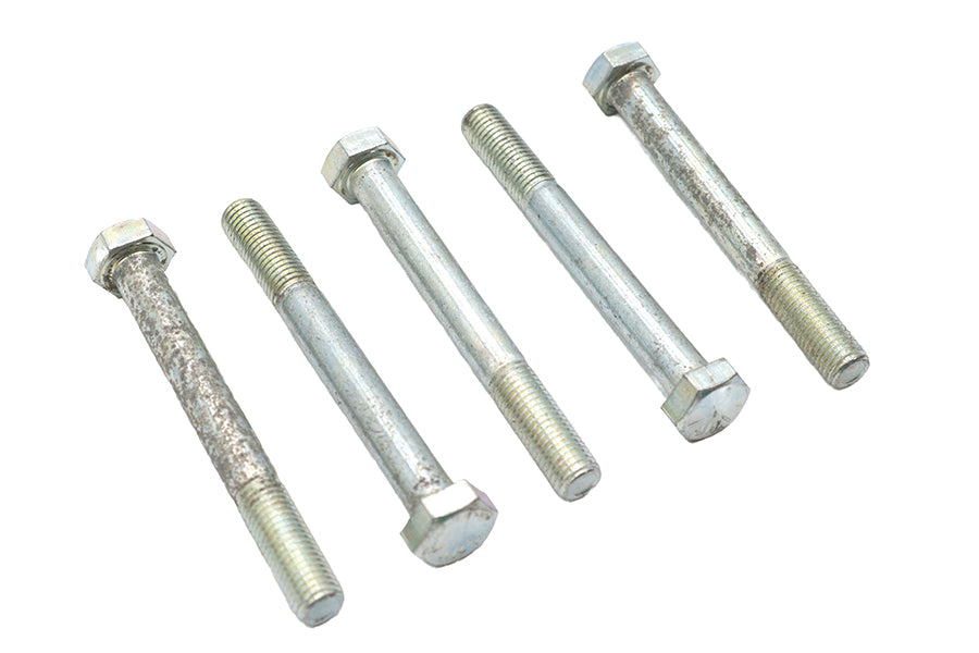 V-Twin Zinc Hex Cap Bolts 5/16 inch-24 x 2-3/4 inch, Pack of 5