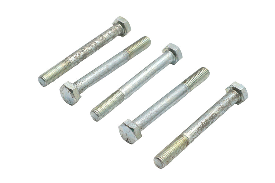 V-Twin Zinc Hex Cap Bolts 5/16 inch-24 x 2-3/4 inch, Pack of 5