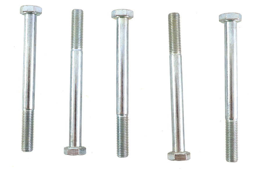 V-Twin Zinc Hex Cap Bolts 5/16 inch-24 x 3-1/2 inch - Pack of 5