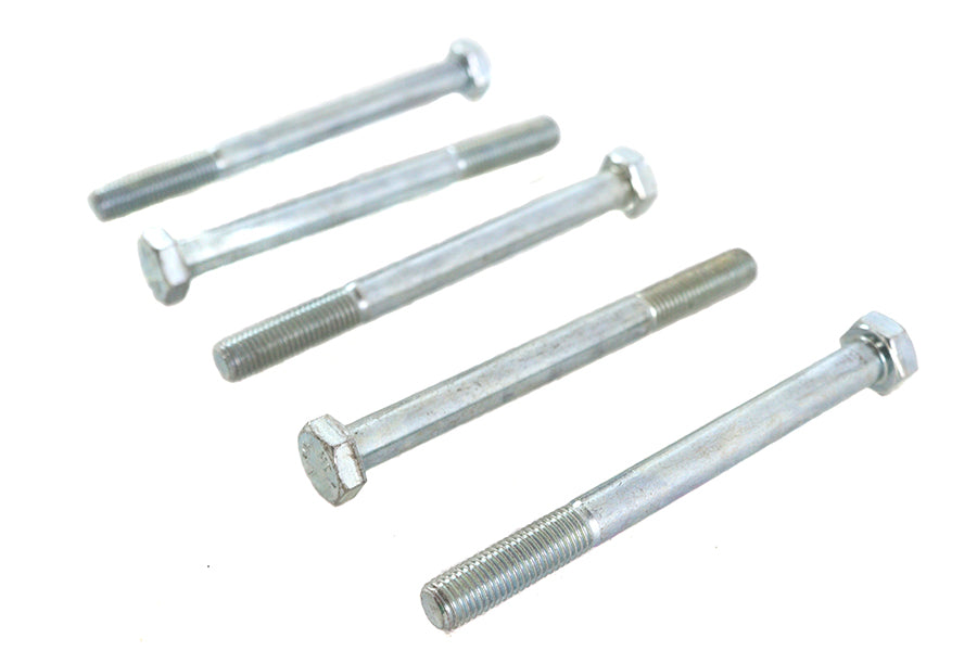 V-Twin Zinc Hex Cap Bolts 5/16 inch-24 x 3-1/2 inch - Pack of 5