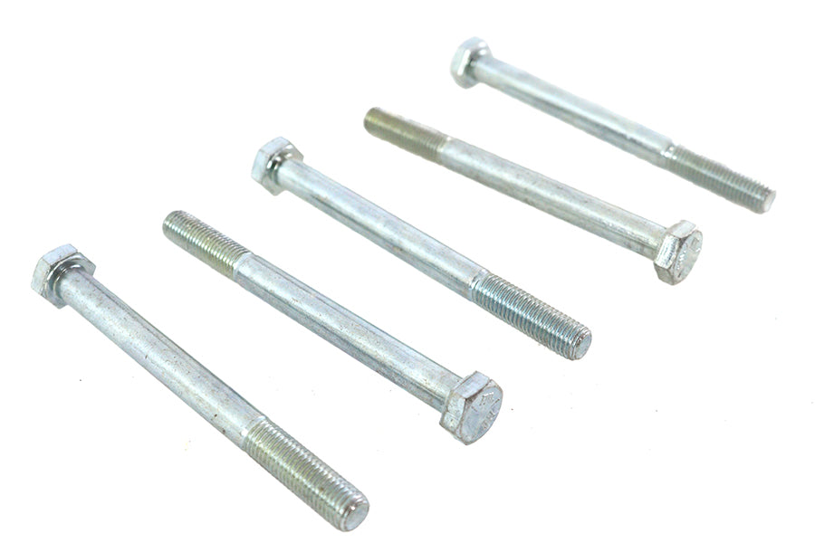 V-Twin Zinc Hex Cap Bolts 5/16 inch-24 x 3-1/2 inch - Pack of 5