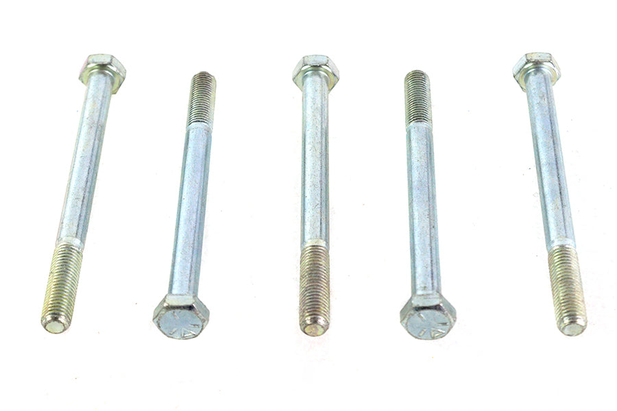 V-Twin Zinc Hex Cap Bolts 5/16 inch-24 x 3-3/4 inch (Pack of 5)