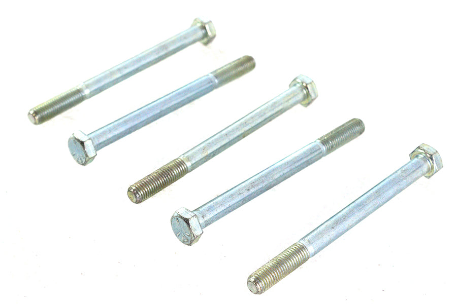 V-Twin Zinc Hex Cap Bolts 5/16 inch-24 x 3-3/4 inch (Pack of 5)