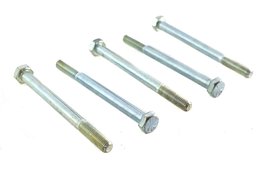 V-Twin Zinc Hex Cap Bolts 5/16 inch-24 x 3-3/4 inch (Pack of 5)