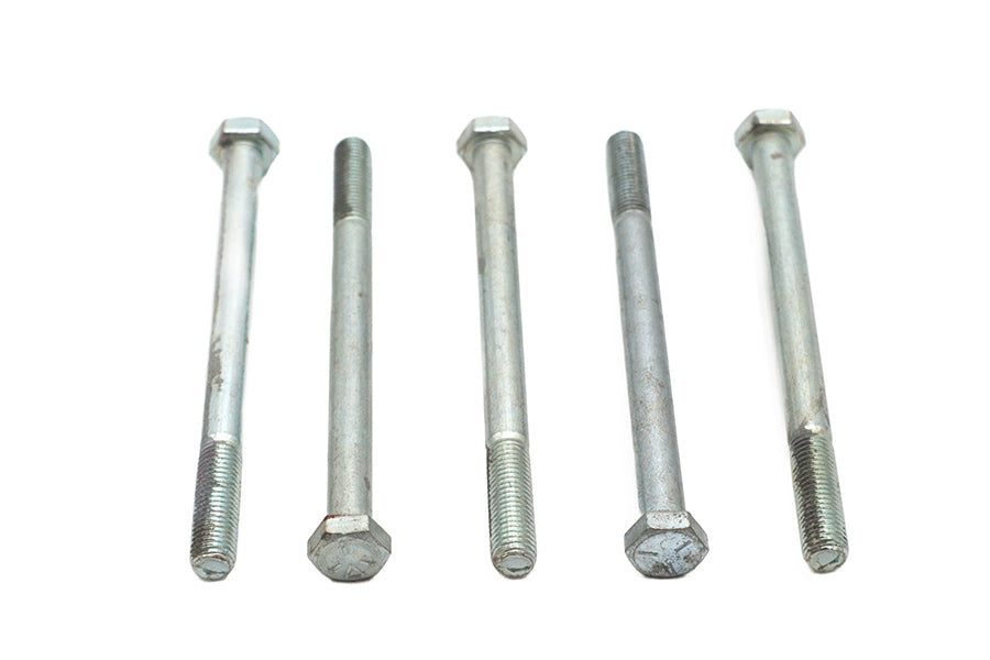 V-Twin Zinc Hex Cap Bolts 5/16 inch-24 x 4 inch - Pack of 5