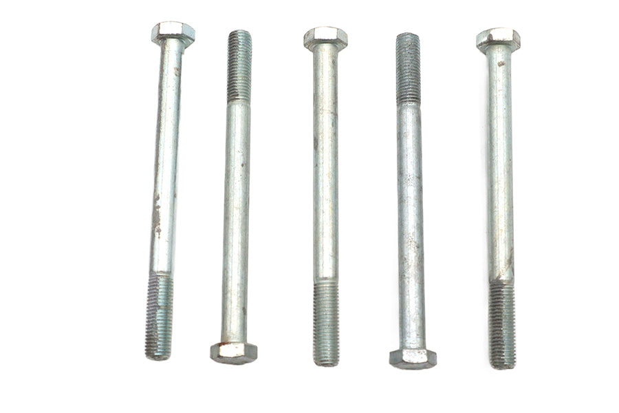 V-Twin Zinc Hex Cap Bolts 5/16 inch-24 x 4 inch - Pack of 5