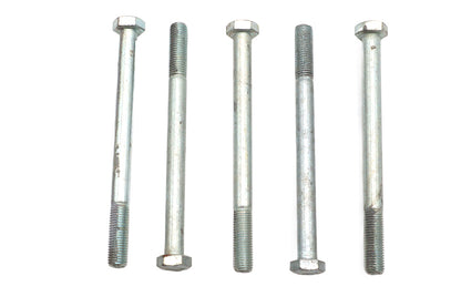 V-Twin Zinc Hex Cap Bolts 5/16 inch-24 x 4 inch - Pack of 5