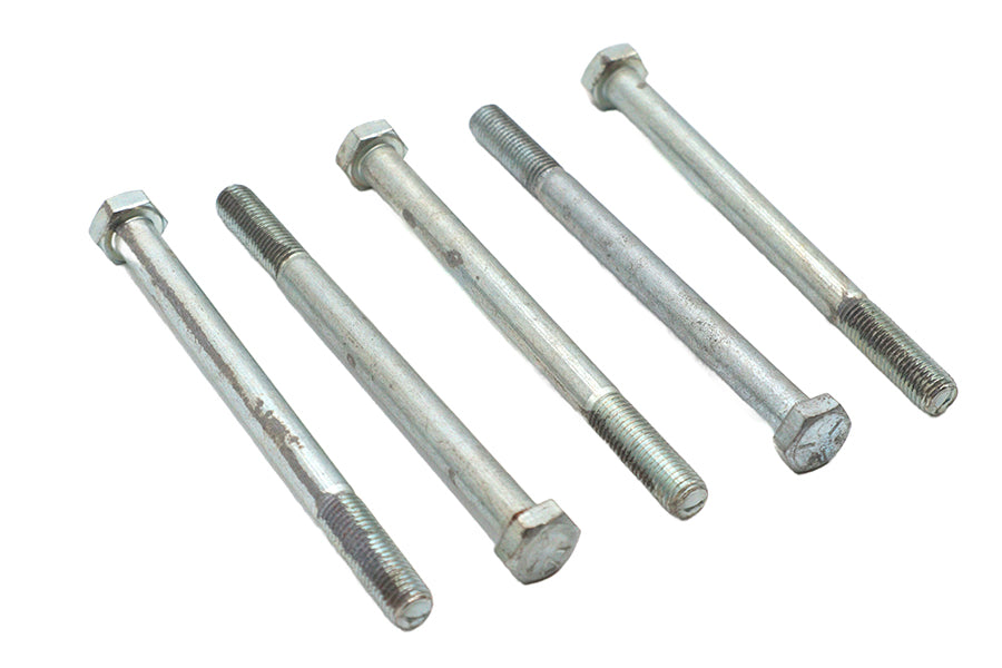 V-Twin Zinc Hex Cap Bolts 5/16 inch-24 x 4 inch - Pack of 5