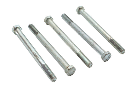 V-Twin Zinc Hex Cap Bolts 5/16 inch-24 x 4 inch - Pack of 5