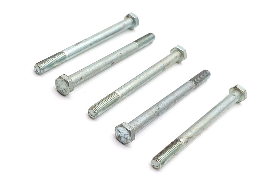 V-Twin Zinc Hex Cap Bolts 5/16 inch-24 x 4 inch - Pack of 5