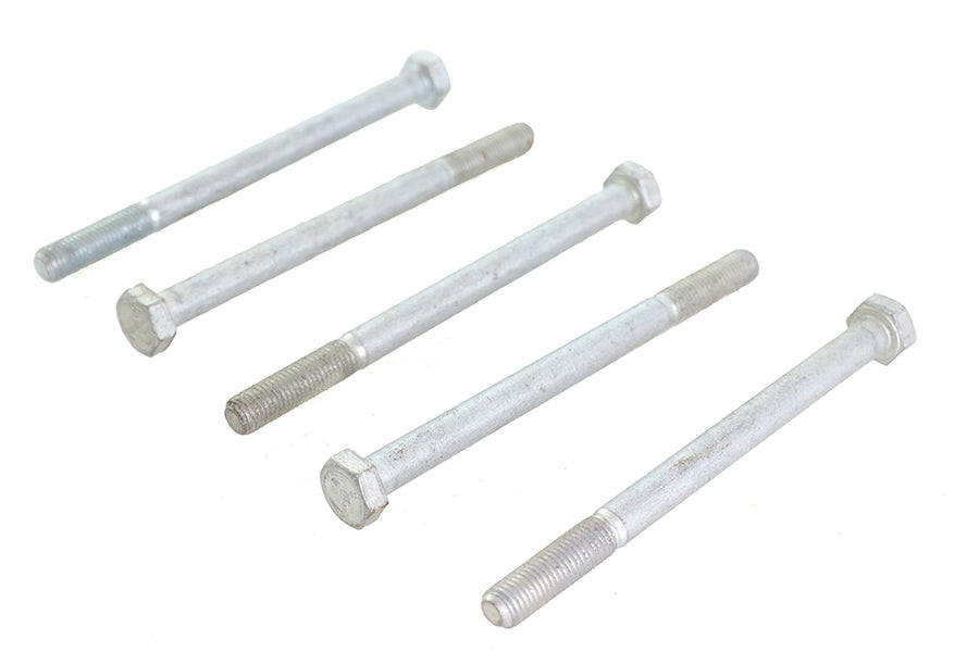 V-Twin Zinc Hex Cap Bolts 5/16 inch-24 x 4-1/4 inch (Pack of 5)