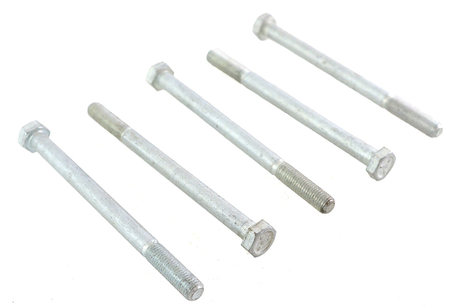 V-Twin Zinc Hex Cap Bolts 5/16 inch-24 x 4-1/4 inch (Pack of 5)