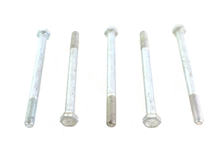 V-Twin Zinc Hex Cap Bolts 5/16 inch-24 x 4-1/4 inch (Pack of 5)