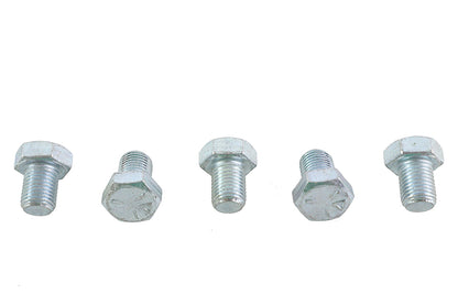 V-Twin Zinc Hex Cap Bolts 3/8 inch-24 x 1/2 inch (Pack of 5)