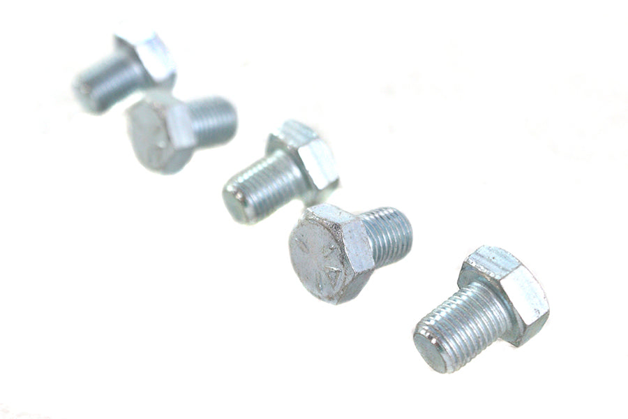 V-Twin Zinc Hex Cap Bolts 3/8 inch-24 x 1/2 inch (Pack of 5)
