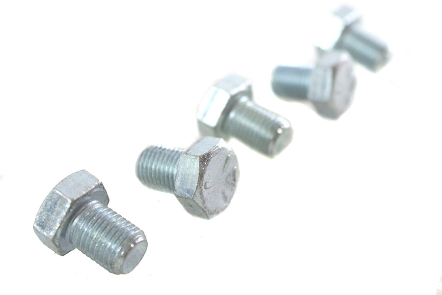 V-Twin Zinc Hex Cap Bolts 3/8 inch-24 x 1/2 inch (Pack of 5)