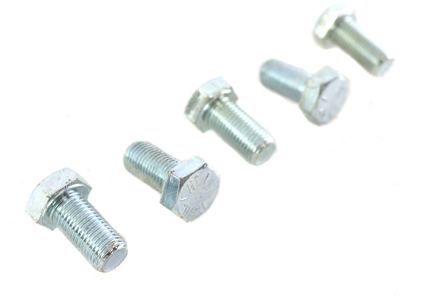 V-Twin Zinc Hex Cap Bolts 3/8 inch-24 x 3/4 inch - Pack of 5