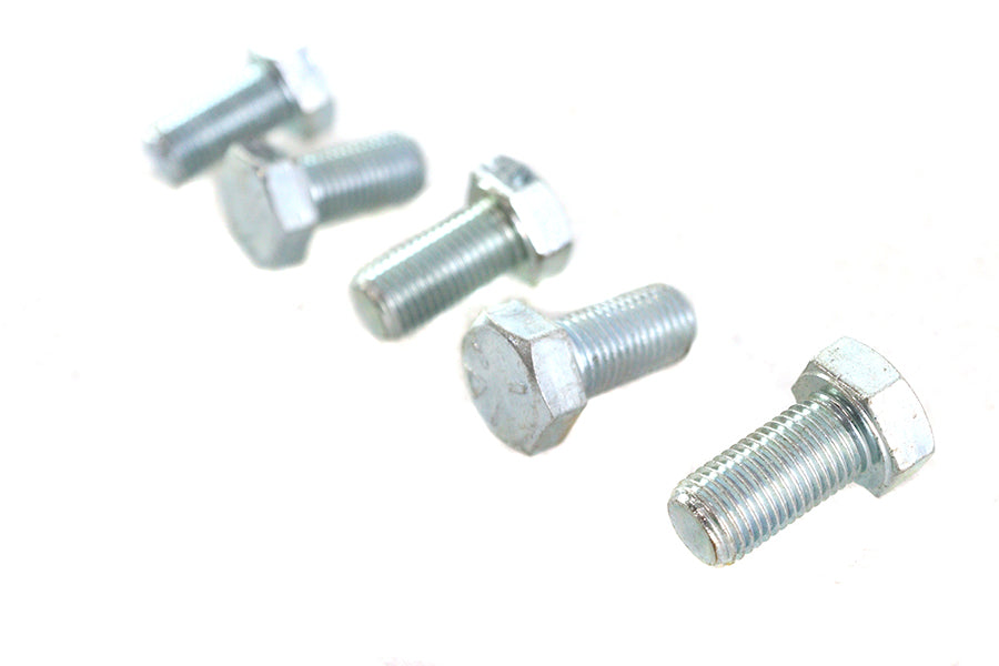 V-Twin Zinc Hex Cap Bolts 3/8 inch-24 x 3/4 inch - Pack of 5