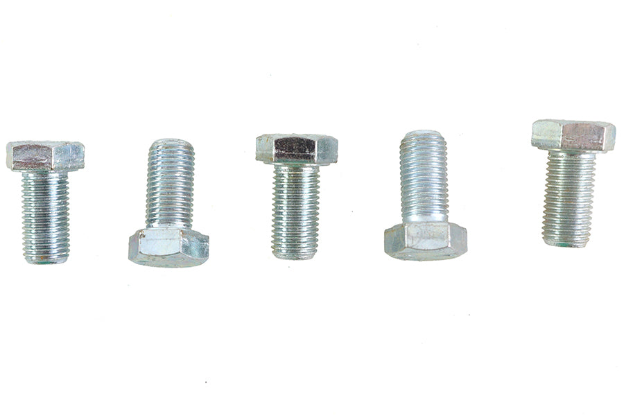 V-Twin Zinc Hex Cap Bolts 3/8 inch-24 x 3/4 inch - Pack of 5