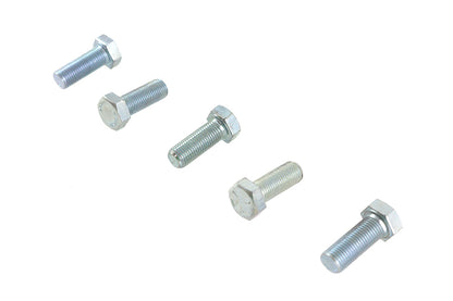 V-Twin Zinc Hex Cap Bolts 3/8 inch-24 x 1 inch - Pack of 5