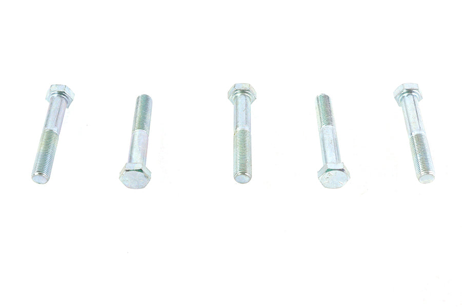 V-Twin Zinc Hex Cap Bolts 3/8 inch-24 x 2-1/4 inch – Pack of 5