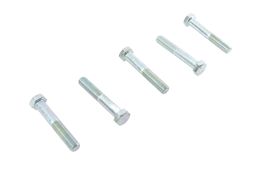 V-Twin Zinc Hex Cap Bolts 3/8 inch-24 x 2-1/4 inch – Pack of 5