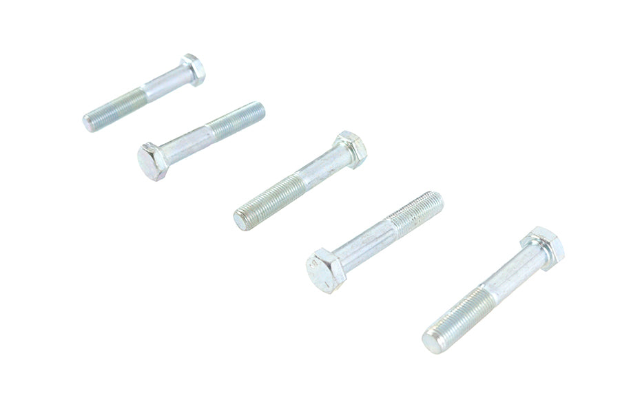 V-Twin Zinc Hex Cap Bolts 3/8 inch-24 x 2-1/4 inch – Pack of 5