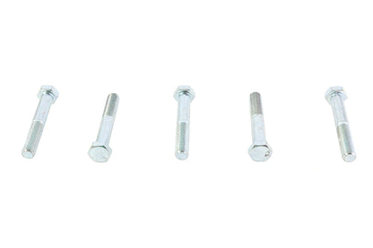 V-Twin Zinc Hex Cap Bolts 3/8 inch-24 x 2-1/2 inch (Pack of 5)