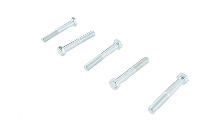 V-Twin Zinc Hex Cap Bolts 3/8 inch-24 x 2-1/2 inch (Pack of 5)