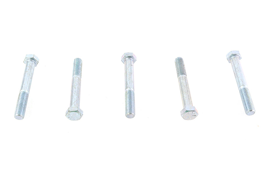 V-Twin Zinc Hex Cap Bolts 3/8 inch-24 x 2-3/4 inch, Pack of 5