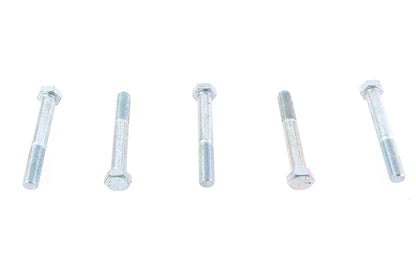 V-Twin Zinc Hex Cap Bolts 3/8 inch-24 x 2-3/4 inch, Pack of 5
