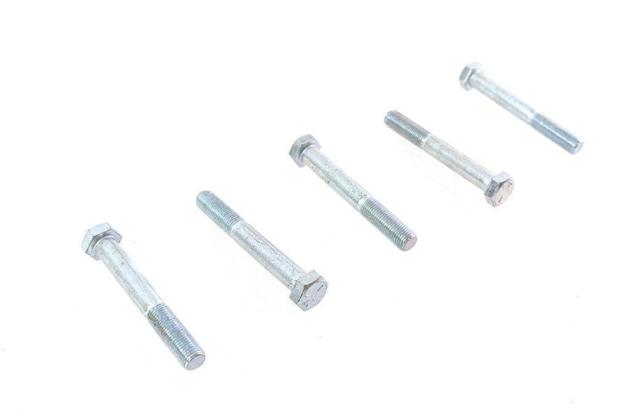V-Twin Zinc Hex Cap Bolts 3/8 inch-24 x 2-3/4 inch, Pack of 5