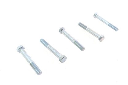 V-Twin Zinc Hex Cap Bolts 3/8 inch-24 x 2-3/4 inch, Pack of 5