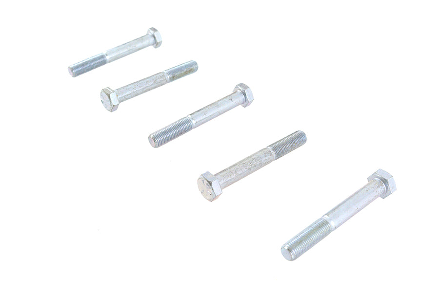V-Twin Zinc Hex Cap Bolts 3/8 inch-24 x 2-3/4 inch, Pack of 5