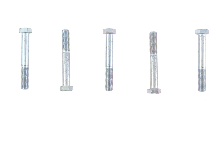 V-Twin Zinc Hex Cap Bolts 3/8 inch-24 x 2-3/4 inch, Pack of 5