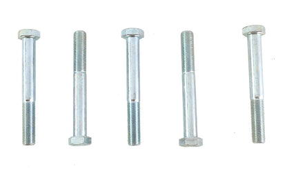 V-Twin Zinc Hex Cap Bolts 3/8 inch-24 x 3 inch, Pack of 5
