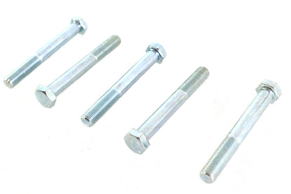V-Twin Zinc Hex Cap Bolts 3/8 inch-24 x 3 inch, Pack of 5