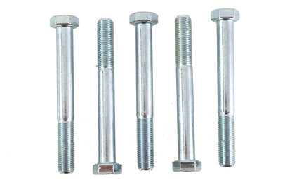V-Twin Zinc Hex Cap Bolts 3/8 inch-24 x 3-1/4 inch (Pack of 5)