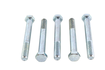 V-Twin Zinc Hex Cap Bolts 3/8 inch-24 x 3-1/4 inch (Pack of 5)