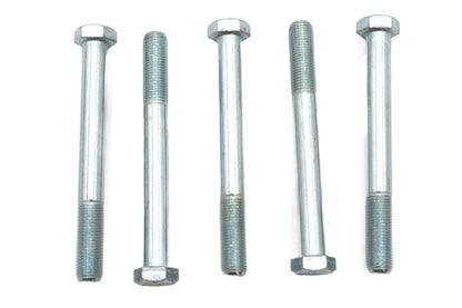 V-Twin Zinc Hex Cap Bolts 3/8 inch-24 x 3-1/2 inch (Pack of 5)